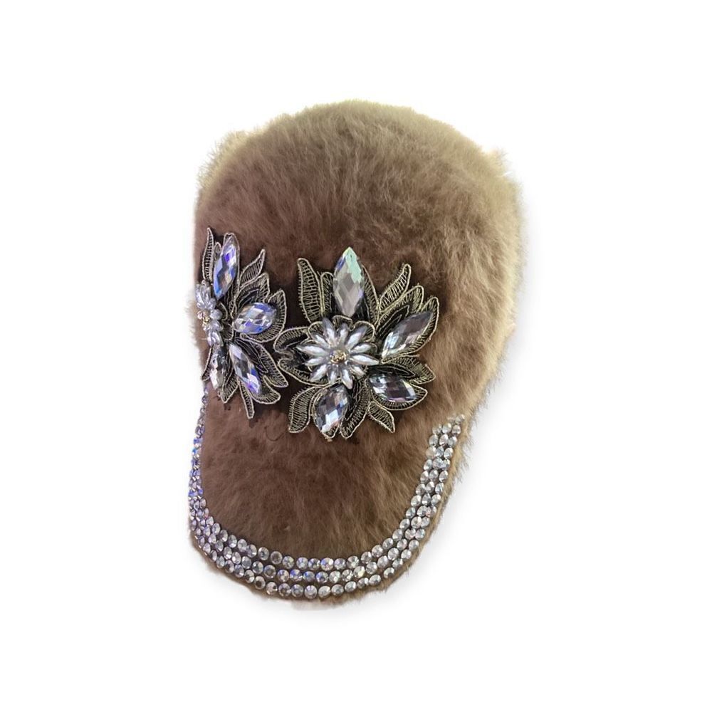 Bling Fur Hat / Cap - Picture 2 of 5